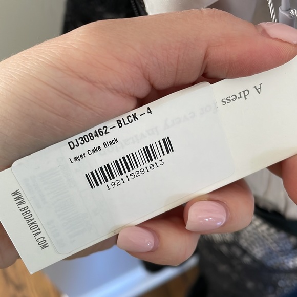 BB Dakota RSVP Black lace dress layer cake black $189 - Picture 9 of 9